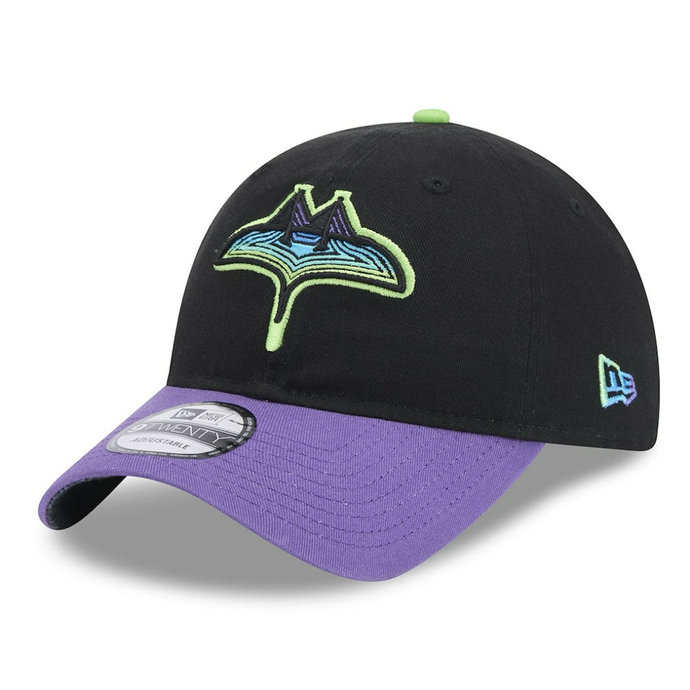 Tampa Bay Rays New Era 2024 City Connect 9TWENTY Adjustable Hat - Black - New Era Lifestyle