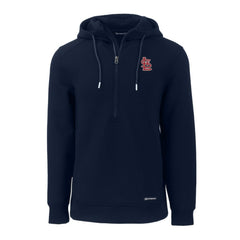 St. Louis Cardinals Cutter & Buck Roam Eco Half-Zip Recycled Pullover Hoodie - Navy - MLB Online