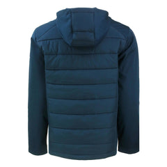 Cleveland Guardians Cutter & Buck Evoke Hybrid Eco Softshell Recycled Full-Zip Hoodie - Navy - MLB Discount