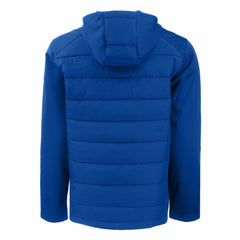Los Angeles Dodgers Cutter & Buck Evoke Hybrid Eco Softshell Recycled Full-Zip Hoodie - Royal - MLB Discount