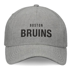 Boston Bruins Fanatics Elements A-Frame Leather Strapback Hat - Heather Gray - NHL 200496199