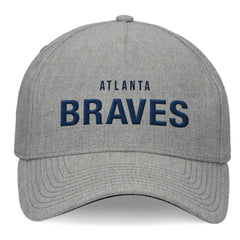 Atlanta Braves Fanatics Elements A-Frame Structured Adjustable Hat - Heather Gray - Fanatics Lifestyle