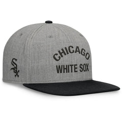 Chicago White Sox Fanatics Elements Flat Brim Snapbuckle Hat - Heather Gray/Black - Fanatics Sale