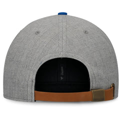 Los Angeles Dodgers Fanatics Elements Flat Brim Snapbuckle Hat - Heather Gray/Royal - Fanatics Discount