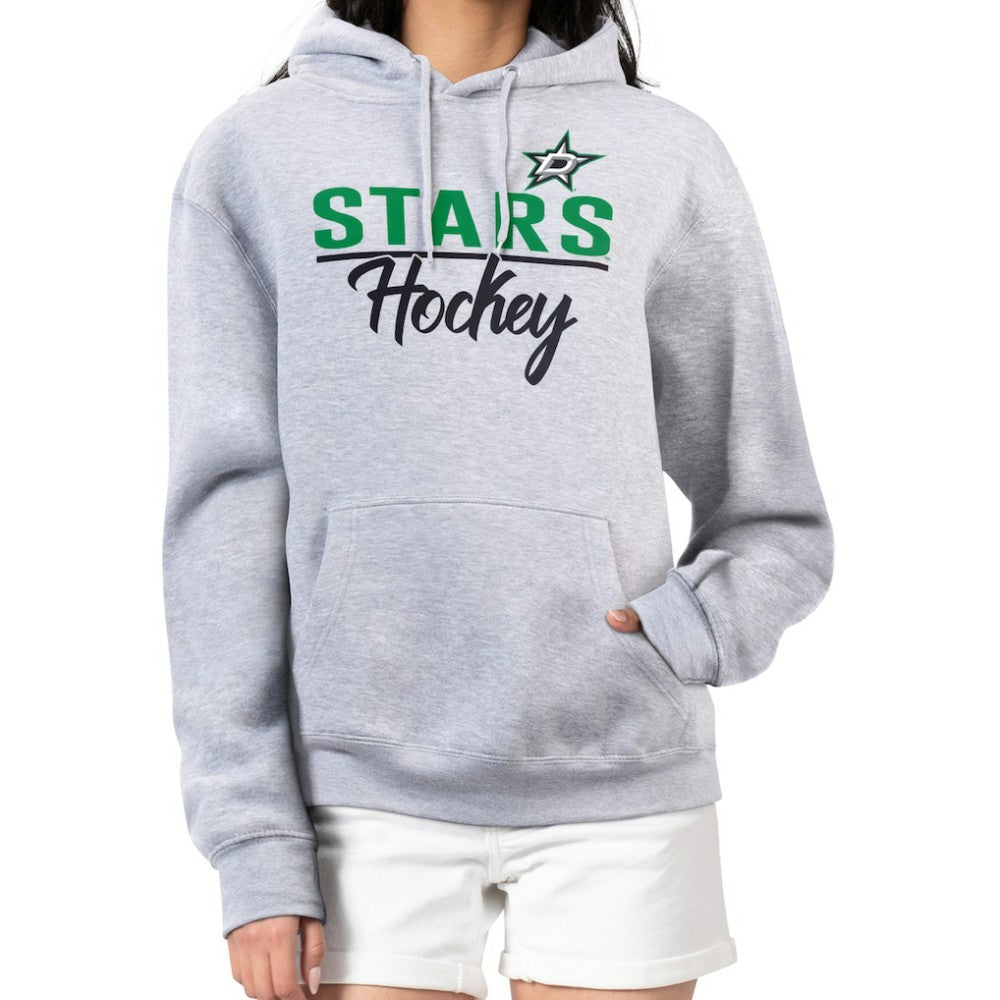 Dallas Stars G-III 4Her by Carl Banks Women's Team Sport Tri-Blend Fleece Hoodie - Heather Gray - NHL 200497139