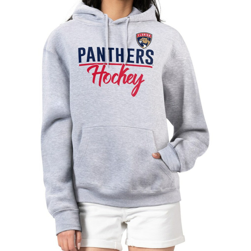 Florida Panthers G-III 4Her by Carl Banks Women's Team Sport Tri-Blend Fleece Hoodie - Heather Gray - NHL 200497142