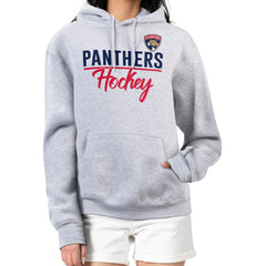 Florida Panthers G-III 4Her by Carl Banks Women's Team Sport Tri-Blend Fleece Hoodie - Heather Gray - NHL 200497142