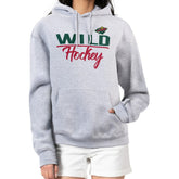 Minnesota Wild G-III 4Her by Carl Banks Women's Team Sport Tri-Blend Fleece Hoodie - Heather Gray - NHL 200497144