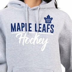 Toronto Maple Leafs G-III 4Her by Carl Banks Women's Team Sport Tri-Blend Fleece Hoodie - Heather Gray - NHL 200497158