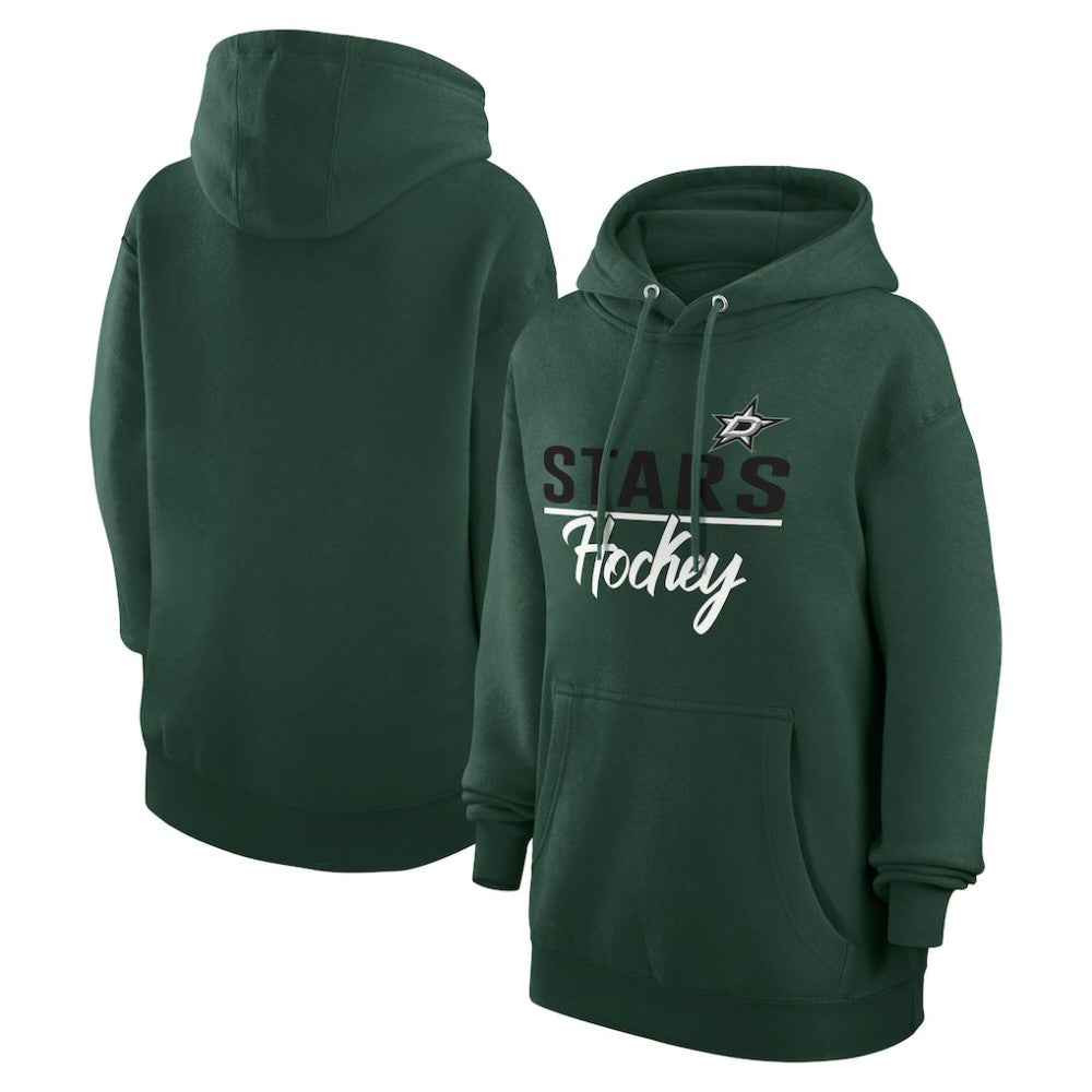 Dallas Stars G-III 4Her by Carl Banks Women's Team Sport Tri-Blend Fleece Hoodie - Green - NHL 200497163