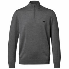 New York Jets Charles Tyrwhitt Merino Quarter-Zip Pullover Sweater Gray
