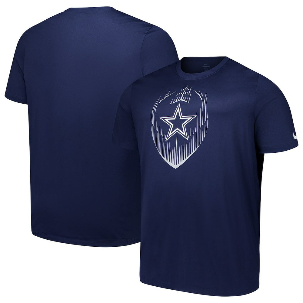 Nike Dallas Cowboys Big & Tall Blitz Legend Icon T-Shirt Navy