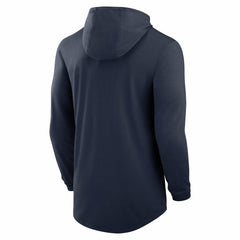Nike Tennessee Titans Blitz Tri-Blend Dri-FIT Long Sleeve Hoodie T-Shirt Navy