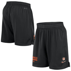 Nike Cincinnati Bengals 2024 Sideline Performance Mesh Shorts Black