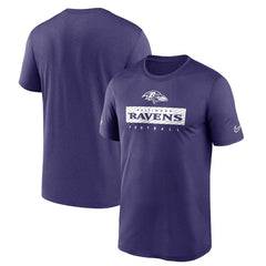 Nike Baltimore Ravens Sideline Legend Performance T-Shirt Purple