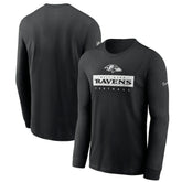 Nike Baltimore Ravens Sideline Dri-FIT Long Sleeve T-Shirt Black