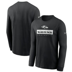 Nike Baltimore Ravens Sideline Dri-FIT Long Sleeve T-Shirt Black