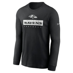 Nike Baltimore Ravens Sideline Dri-FIT Long Sleeve T-Shirt Black