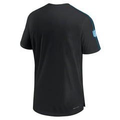Nike Carolina Panthers 2024 Sideline Coach UV Performance T-Shirt Black