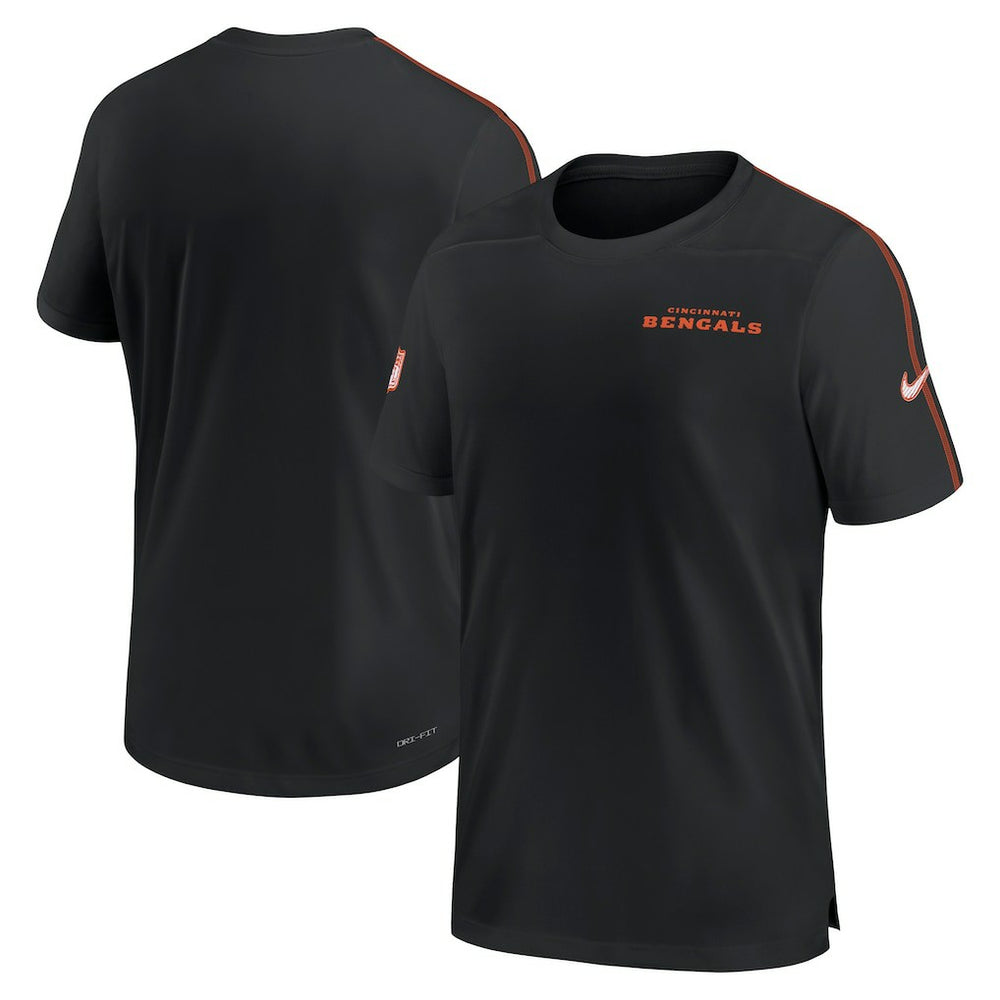 Nike Cincinnati Bengals 2024 Sideline Coach UV Performance T-Shirt Black