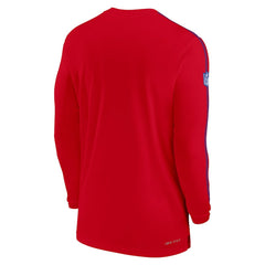 Nike Buffalo Bills Sideline Coach UV Performance Long Sleeve T-Shirt Red