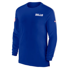 Nike Buffalo Bills Sideline Coach UV Performance Long Sleeve T-Shirt Royal