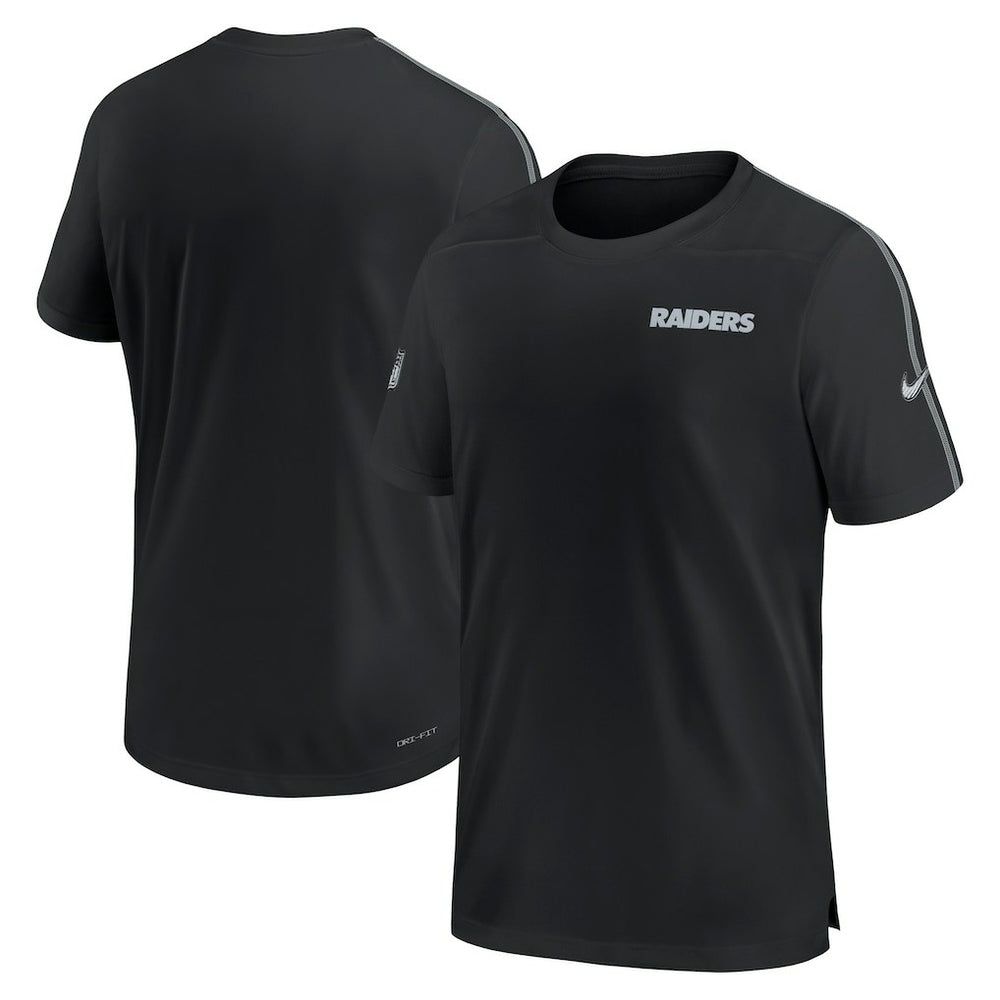 Nike Las Vegas Raiders 2024 Sideline Coach UV Performance T-Shirt Black