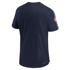 Nike New England Patriots 2024 Sideline Coach UV Performance T-Shirt Navy