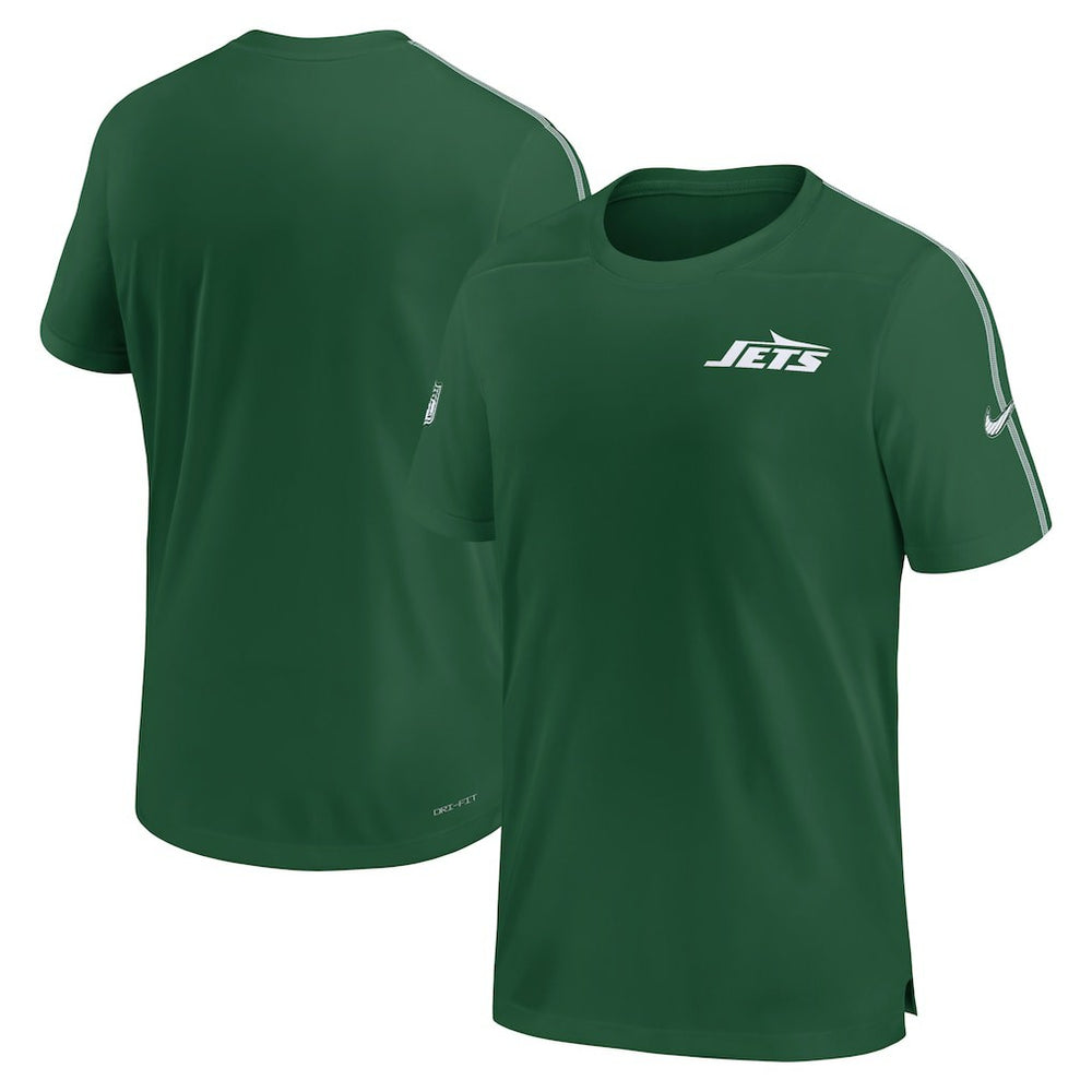 Nike New York Jets 2024 Sideline Coach UV Performance T-Shirt Green