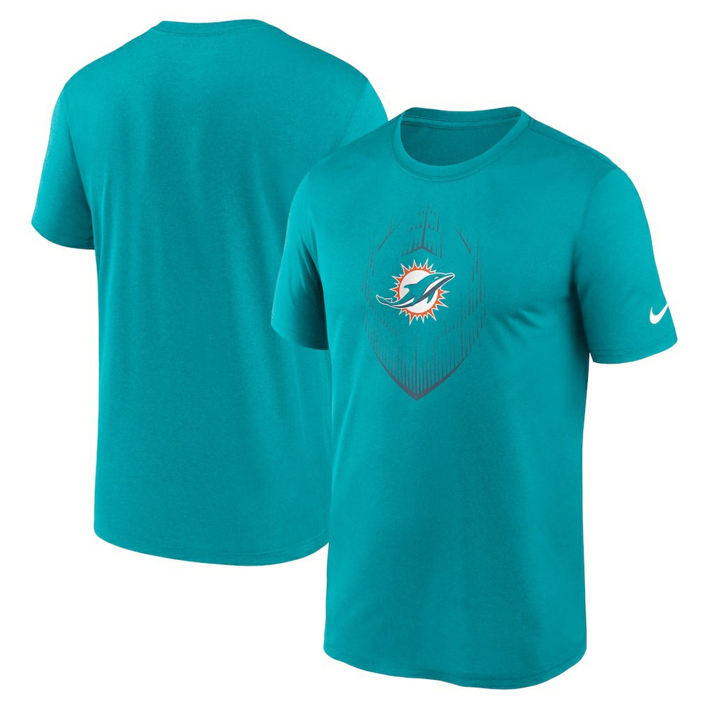 Nike Miami Dolphins Primetime Legend Icon Performance T-Shirt Aqua