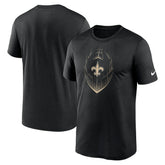 Nike New Orleans Saints Primetime Legend Icon Performance T-Shirt Black