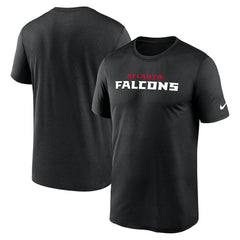 Nike Atlanta Falcons Primetime Legend Wordmark Performance T-Shirt Black