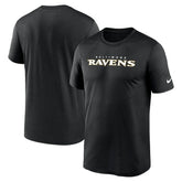 Nike Baltimore Ravens Primetime Legend Wordmark Performance T-Shirt Black