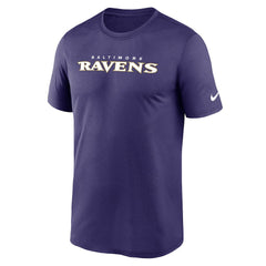 Nike Baltimore Ravens Primetime Legend Wordmark Performance T-Shirt Purple