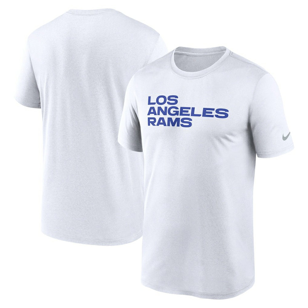 Nike Los Angeles Rams Primetime Legend Wordmark Performance T-Shirt White