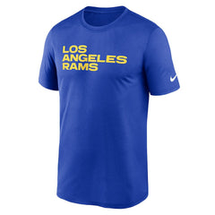 Nike Los Angeles Rams Primetime Legend Wordmark Performance T-Shirt Royal