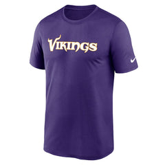Nike Minnesota Vikings Primetime Legend Wordmark Performance T-Shirt Purple