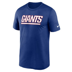 Nike New York Giants Primetime Legend Wordmark Performance T-Shirt Royal
