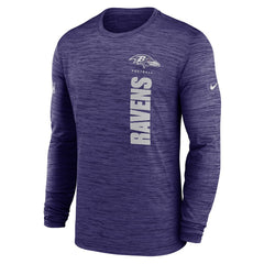 Nike Baltimore Ravens Sideline Velocity Dri-FIT Long Sleeve T-Shirt Purple