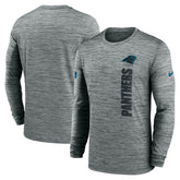 Nike Carolina Panthers Sideline Velocity Dri-FIT Long Sleeve T-Shirt Gray