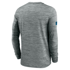 Nike Carolina Panthers Sideline Velocity Dri-FIT Long Sleeve T-Shirt Gray