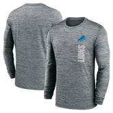 Nike Detroit Lions Sideline Velocity Dri-FIT Long Sleeve T-Shirt Gray