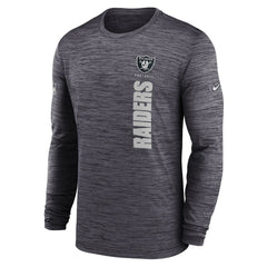 Nike Las Vegas Raiders Sideline Velocity Dri-FIT Long Sleeve T-Shirt Black