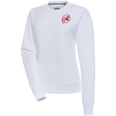 New York Yankees Antigua Women's Cooperstown Victory Crewneck Pullover Sweatshirt - White - MLB Online
