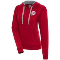 New York Yankees Antigua Women's Cooperstown Victory Pullover Hoodie - Red - MLB on Sale