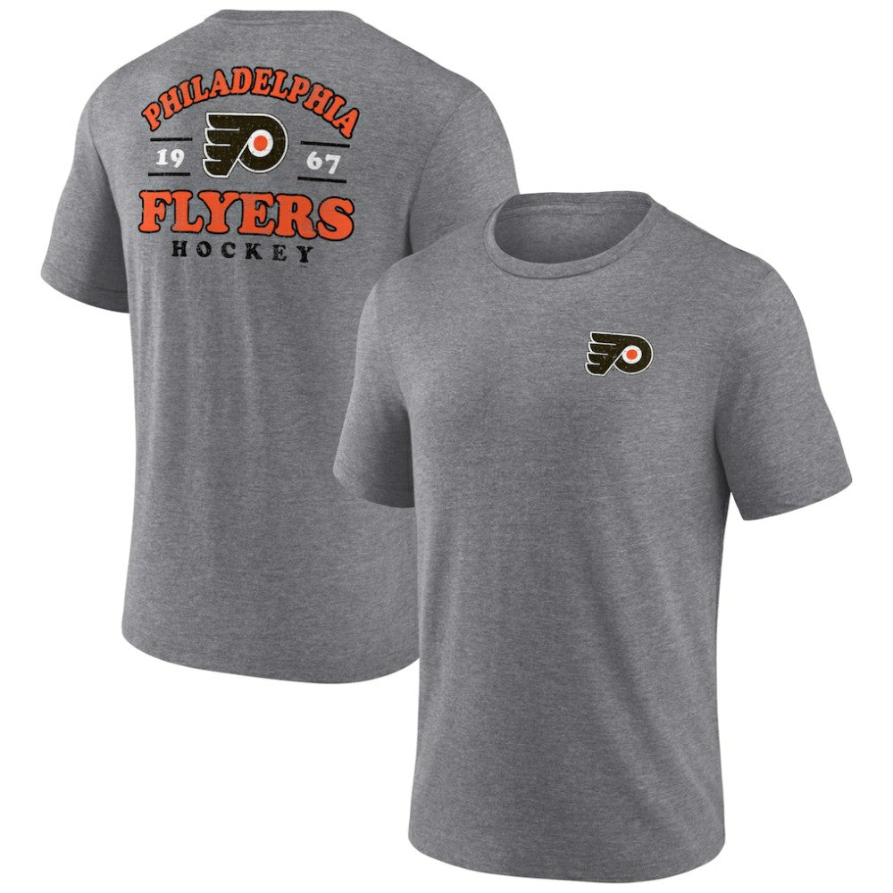 Philadelphia Flyers Winger Tri-Blend T-Shirt - Heather Gray - NHL 200500780