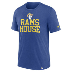 Nike Los Angeles Rams Blitz Tri-Blend T-Shirt Heather Royal