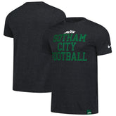 Nike New York Jets Blitz Tri-Blend T-Shirt Heather Black