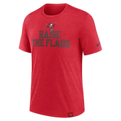 Nike Tampa Bay Buccaneers Blitz Tri-Blend T-Shirt Heather Red