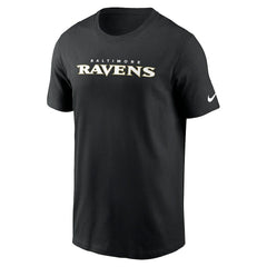 Nike Baltimore Ravens Primetime Wordmark Essential T-Shirt Black